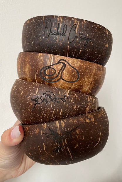 Personalized Coconut Bowl