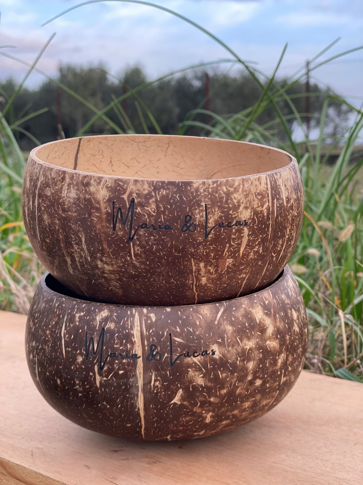 Personalized Coconut Bowl