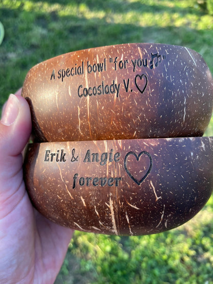 Personalized Coconut Bowl